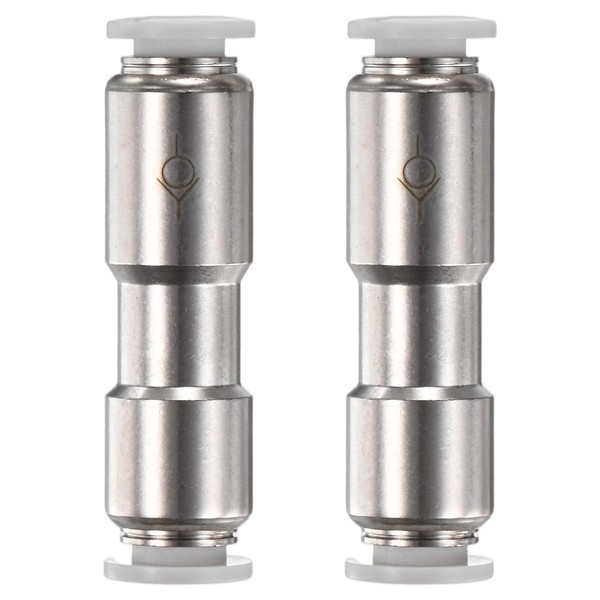 M METERXITY 1/4" OD Check Valve, Nickel Plated Brass Push