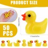 Pack of 50 Mini Resin Ducks, Miniature Ducks Gnome Tiny