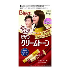 Hoyu Pigen Cream Tone 5MA (Deep Maroon Brown), 1.4 oz (40 g) Per Serving + 1.4 oz (40 g)