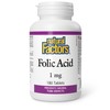 Natural Factors Folic Acid 1 mg/1,000 mcg,180 Tablets, Prenatal Supplement,