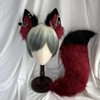 QUICOMP Wolf Ears Tail Costume Wolf Ear Headband Fox Ear