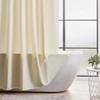 Extra Long Beige Shower Curtain 84 Inch Length,Waffle Weave Textured