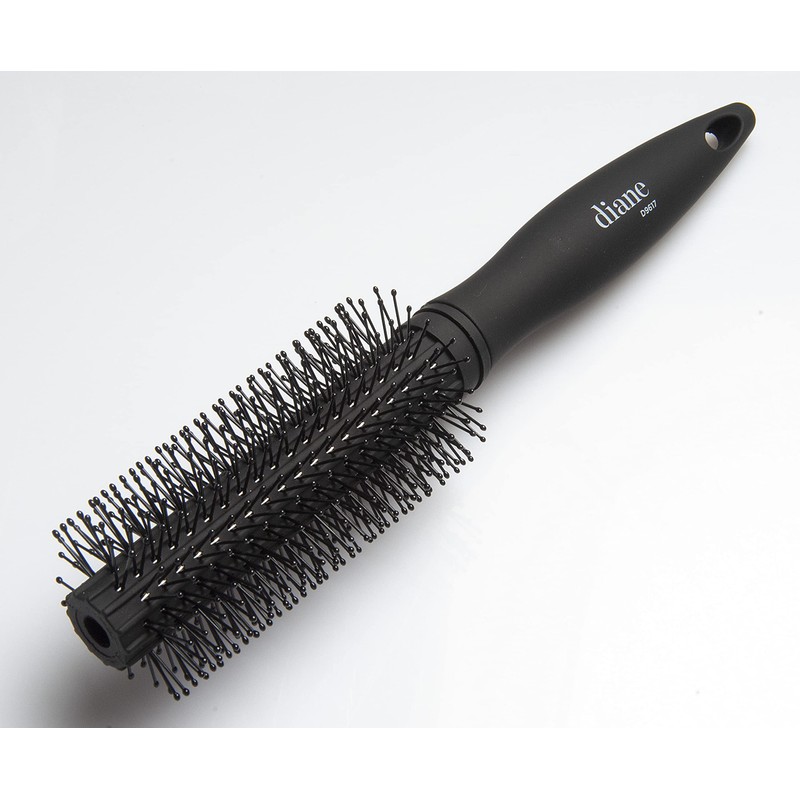 Diane Charcoal Soft Touch Handle Collection Round Brush, 1 Count