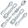 5PCS Hydraulic Hose Field Repair Kit,1/4" *2 1/2" 3/8" *