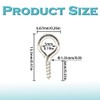 Hocansen 300 Pieces Eye Pins 13x6mm Small Screw Eye pins