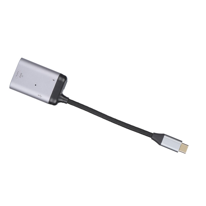 TypeC to HD Multimedia Interface PD/Data Male Short Cable 3