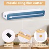 AwObEpl 3PCS Cling Film Wrap Dispenser with Cutter,Waterproof Plastic Wrap