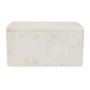 Bloomingville Marble Box Storage Container with Lid, White