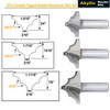 7Pcs Bead Ovolo Plunge Bit Set,1/2" Shank Double Roundover Groove