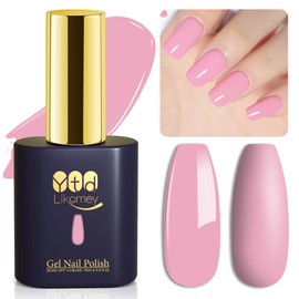 YTD Likomey Gel Nail Polish,15ml Light Pink Soak Off UV Nails Gel,Salon Home DIY Nail Art Manicure and Pedicure Gel Varnish,CS445