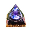 Amethyst Crystal Sphere Orgonite Pyramidamp Obsidians Chakra Energy Orgone Stone,