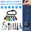 Threlaco 18 Pcs Bit Holder Keychain, 1/4 3/8 1/2 Socket