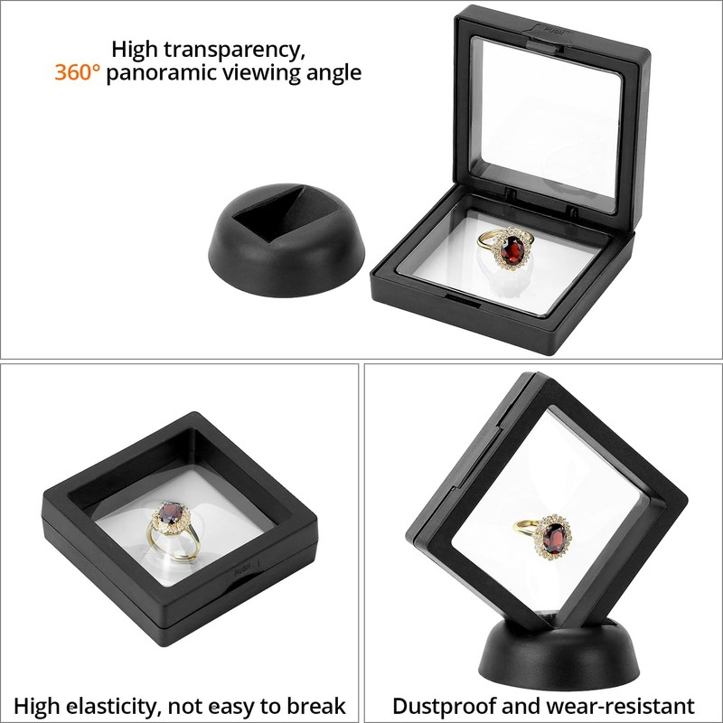 QWORK® 12Pcs 7 * 7cm 3D Floating Display Frame, 3D