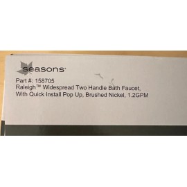 Faucet Seasons® Raleigh™ Two-Handle Widespread High-Arc  Faucet - Brushed Nickel (TR1)