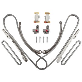 BOXI Timing Chain Kit Fit for Jaguar 4.0L S-Type 2000-2001/Vanden Plas 1998-2001/XJ8 1998-2001/XJR 1998-2001/XK8 1997-2001/XKR 2000-2001/ for Lincoln LS 3.9L 2000-2001 TS23106 TK4162 TK-LC001 TS23106