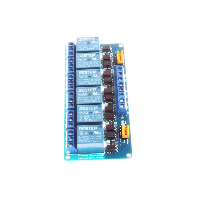 NOYITO 6-Channel Relay Module 5V 12V 24V High Low Level