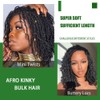 Afro Kinky Bulk Hair For Dreadlock Extensions Repair Locs,Twist Braiding,