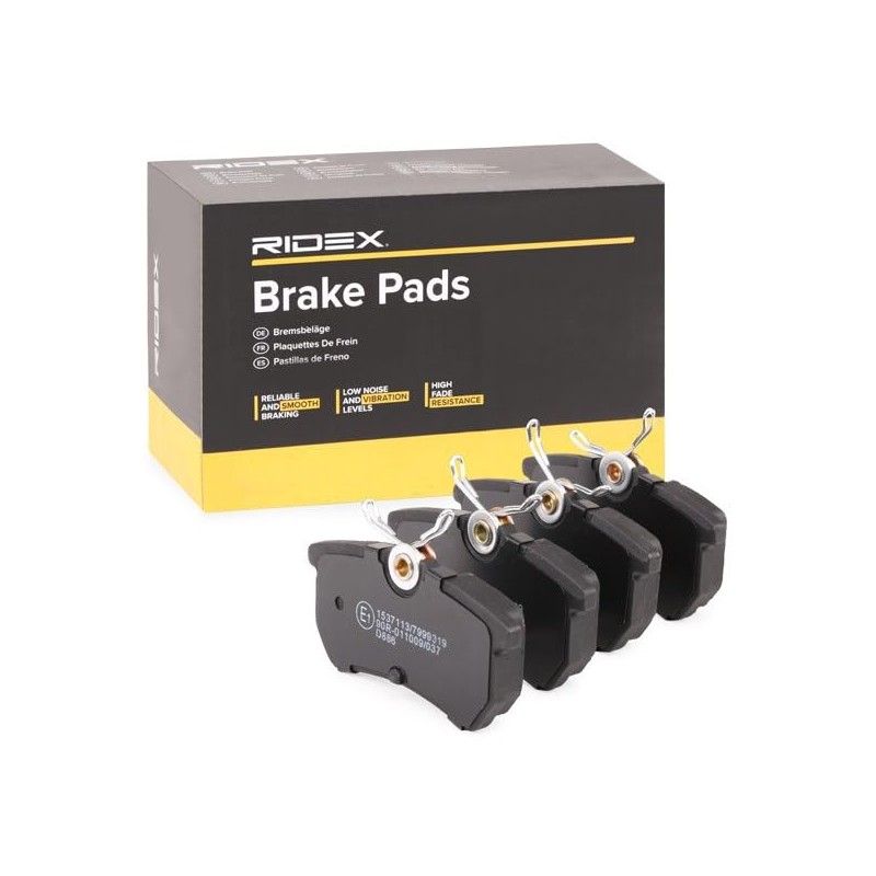 RIDEX Brake Pads 402B0012 Front 14.7 mm 87.2 mm 42.5