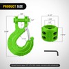 Nilight Forged Steel Winch Hook 3/8" Grade 70 Safety Latch