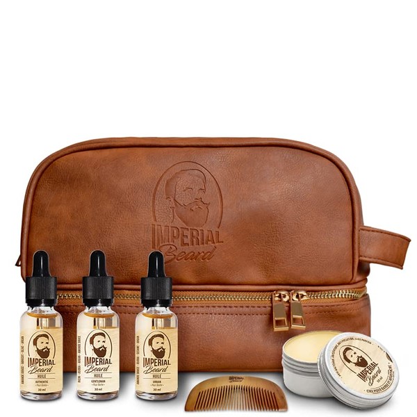 Imperial Beard Pencil Case Oils and Wax