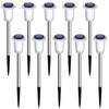 DenicMic Solar Lights Outdoor 10 Pack Waterproof Christmas Lights Outdoor