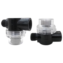Vicue New 2X RV Water Pump Strainer Filter, Fresh Water Pump Strainer Filter Fit for WFCO Fit for Shurflo Pumps, 1/2 inch NPSM Inlet & 1/2 inch NPSM Outlet