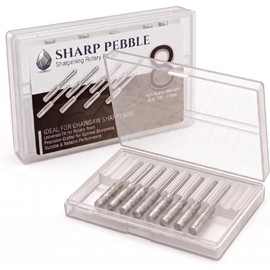Sharp Pebble 7/32" Chainsaw & Hedge Trimmer Sharpener Bits, 8-Piece