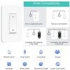 Nexete Smart Wi-Fi Dimmer Switch, Dim Lighting from Anywhere, in-Wall,