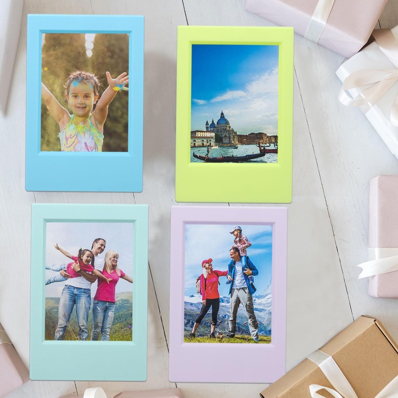 sourcing map 5 Pcs Mini Picture Frames 2.4 x 3.6