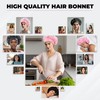 Violet Satin Hair Bonnets for Sleeping Night Cap for Women