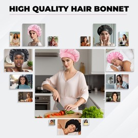 Violet Satin Hair Bonnets for Sleeping Night Cap for Women Just A Girl Hair Wig Cap Single Layer Purple Sleep Cap