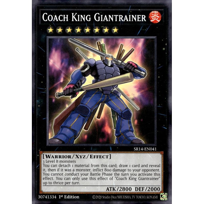 Coach King Giantrainer - SR14-EN041 - Common - 1st Edition