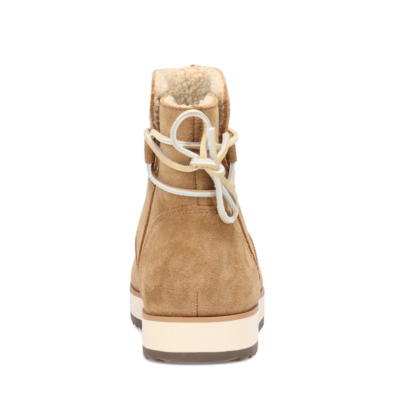 Merrell Women's Juno Bluff Polar Waterproof Snow Boot, Camel, 8