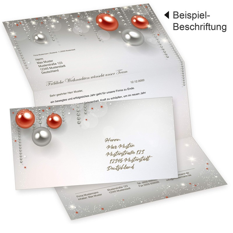 Gala Design 25 Sets Christmas Letter Paper with Envelope without