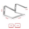 Staples TECH Adjustable Aluminum Laptop Stand ST62653 – 11"–17" Compatibility,