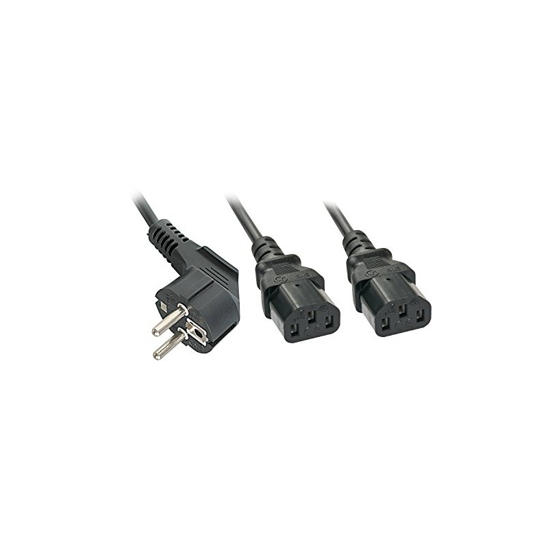 Schuko Y-Cable To 2 X Iec C13