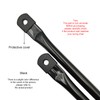 Timyrimy 31.5"/80cm Garden Swing Replacement Rods, Black Metal Round Rods