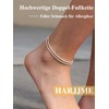 HARJJME Women's 925 Silver Anklet