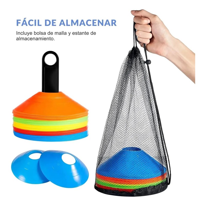 Kit 50 Platos De Entrenamiento Deportivo Porta Platos