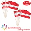 LUSEOAN Austria Mini Flag 5x8 Inch 20 Pack Wood Stick