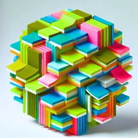 Sticky Notes 3x3 Try Something New with Believe B 4 Multi Colors in 4 Pads 100 Sheets in 1 Color Total Sheets 400 School Supplies Love Things to Write Office Supply