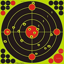 30.5cm / 12 inch Splatter Targets/Shot Burst Light Yellow/Bullet Detection on Long Distance, 10