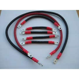 temco fits EZGO TXT Golf Cart Car 36 Volt 2Gauge 2AWG Battery Cables - MADE IN USA