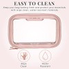 Clear Travel Makeup Bag - Pink