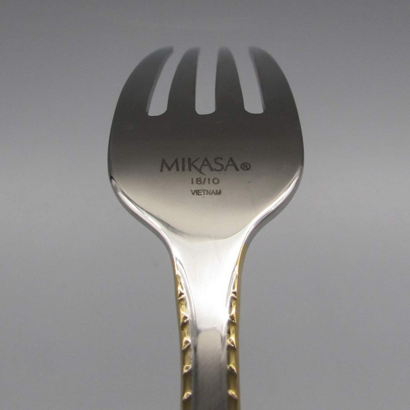 Mikasa Cameo Gold 18/10 Stainless Steel Dinner Fork (Set of