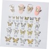 DECHOUS 22pcs Butterfly Nail Charms Unique Manicure Decorations Lightweight Nail