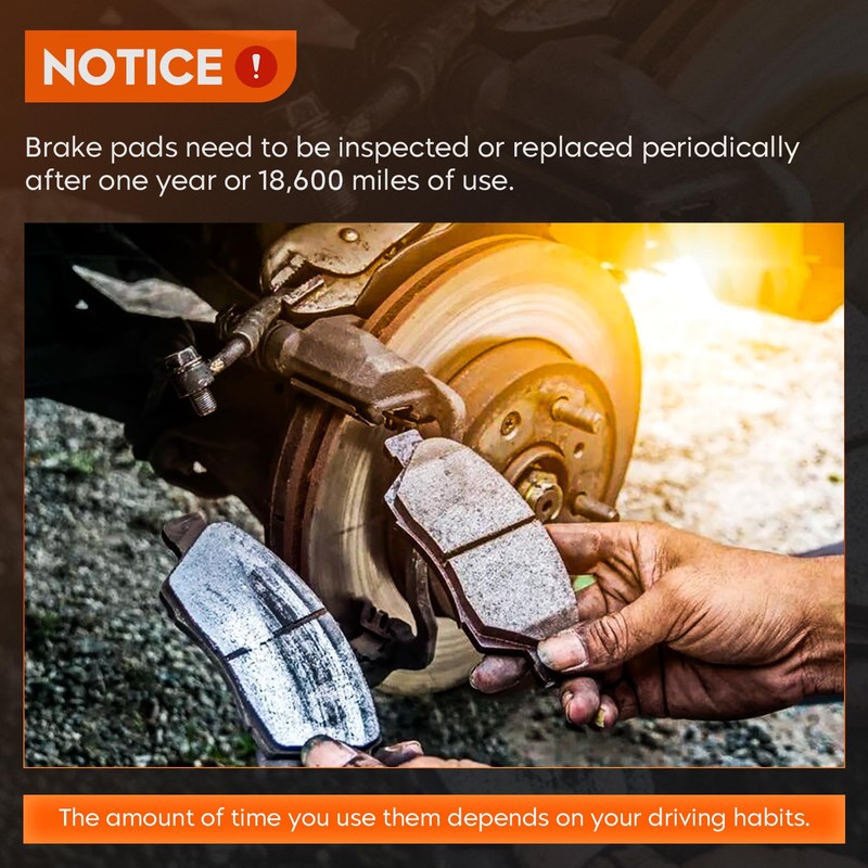 Front & Rear Ceramic Brake Pads Set for Honda Accord