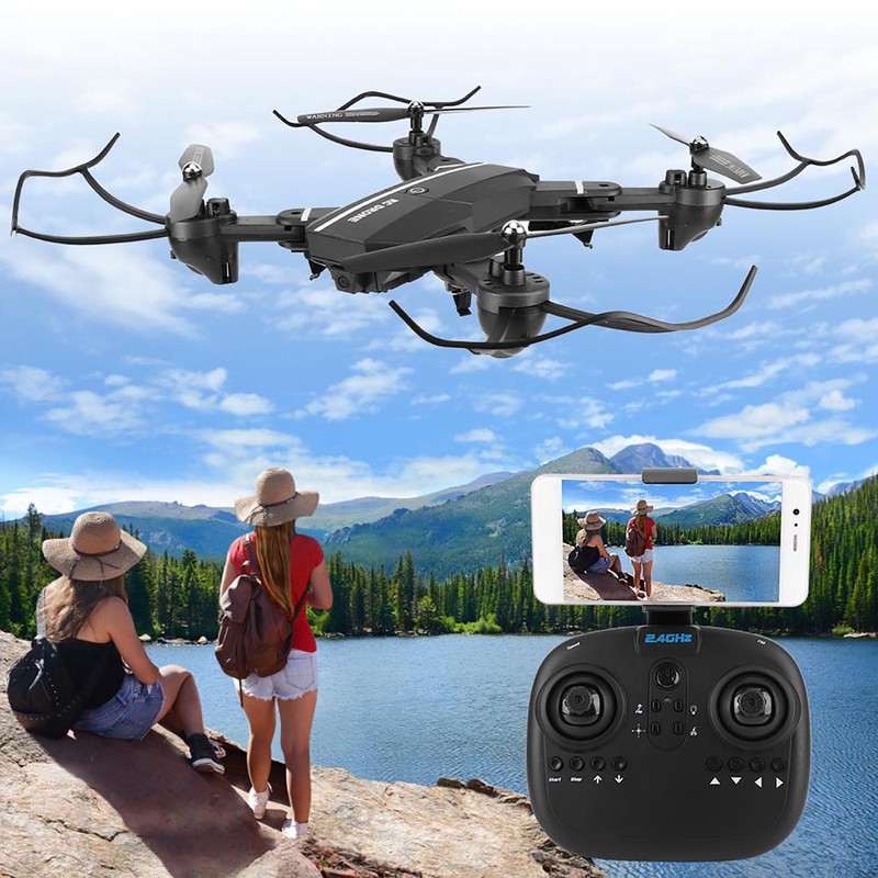 Aerial Photography Drone Foldable Quadcopter UAV with Portable Case 0.3MP