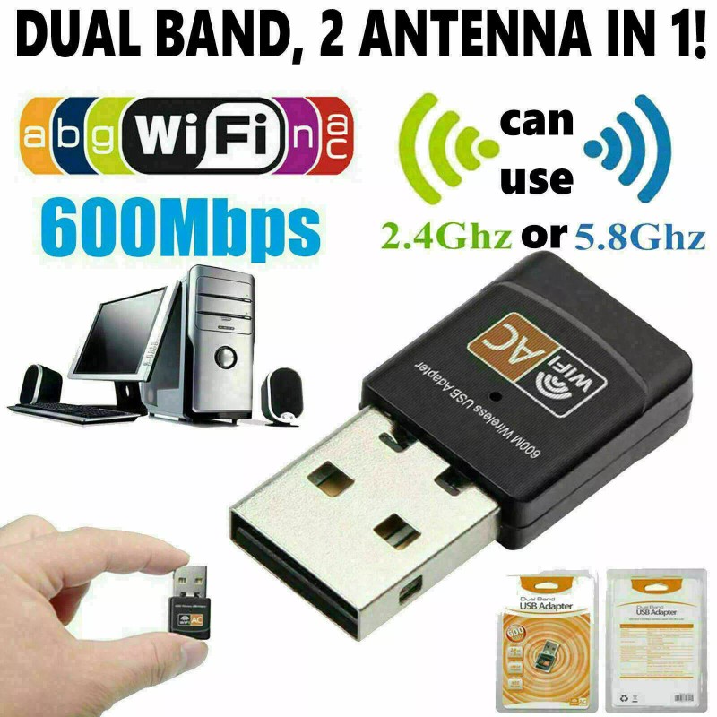 Unbranded NEW 150/300/600/12 - 300Mbps WiFi Adapter