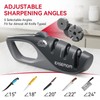 Kitchen Knife Sharpener, 5 Adjustable Sharpening Angle - Handheld Pocket